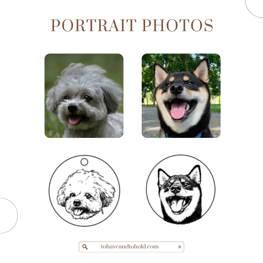 Capturing dog portraits to customise into portrait engravings.